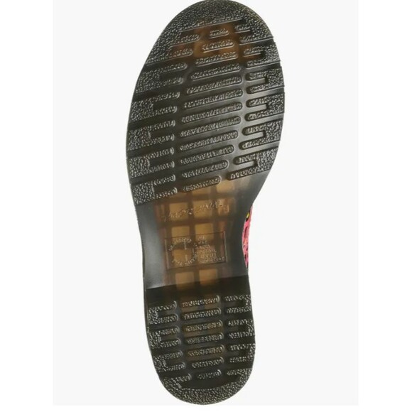 Dr Martens Boots Womens 6 Pink Leopard Water Repellent 1460 Leather Lace Up Shoe - Picture 6 of 14